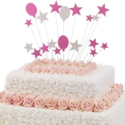 Cake Topper Stjärnor Ballonger