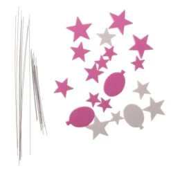 Cake Topper Stjärnor Ballonger