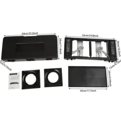 Campingkök, 2 brännare, bärbar design,Med bakplåt