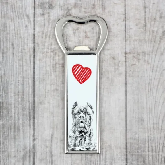 Cane Corso Italiano - flasköppnare med en hund, personlig kylöppnare, unik present till en man från Art-Dog