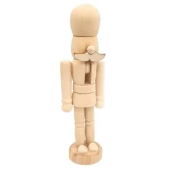 Casse-noisette - MegaCrea DIY - Anpassningsbar - Naturligt trä - 12,5 cm x 4 cm - Både för män och kvinnor