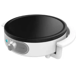 Cecotec 1200 W electric crepe maker with non-stick coating and adjustable power.