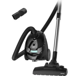 Cecotec 800-W canister vacuum cleaner. With bag. Maximum tank capacity of up to 2L, with high-efficiency filtering system and metallic telescopic tub | CDON