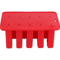 10-cellers silikonglassform för fryst glass med lock