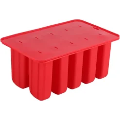 10-cellers silikonglassform för fryst glass med lock