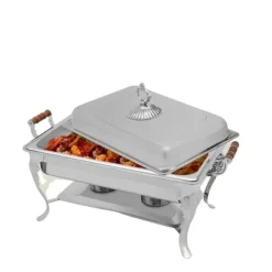 Chafing Dish, Rostfritt Stål, 2,38 Gallon, Justerbar Värme, Hållbar Design, Lämplig för Evenemang
