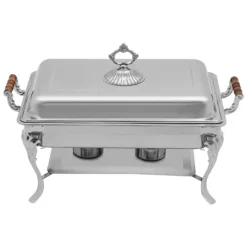 Chafing Dish, Rostfritt Stål, 2,38 Gallon, Justerbar Värme, Hållbar Design, Lämplig för Evenemang