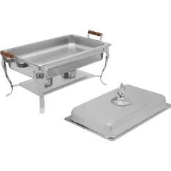 Chafing Dish, Rostfritt Stål, 2,38 Gallon, Justerbar Värme, Hållbar Design, Lämplig för Evenemang
