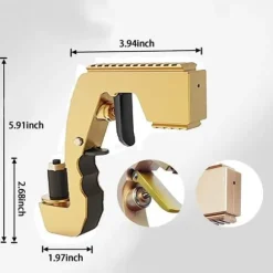 Champagne Gun Wine Dispenser Shooting Fountain Champagne Gun (Guld) [66]