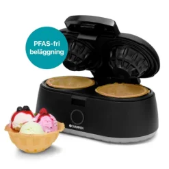 Champion Våffelskålsjärn Health Dubbelt 1000W VS400 Svart