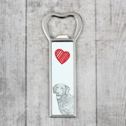 Chesapeake Bay Retriever - flasköppnare med en hund, personlig kylöppnare, unik present till en man från Art-Dog