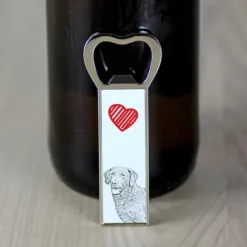 Chesapeake Bay Retriever - flasköppnare med en hund, personlig kylöppnare, unik present till en man från Art-Dog