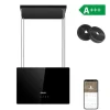 CIARRA A+++ Island Recycling Hood 48cm 700M3/H Wi-Fi & Touch Silent Booster LED-skärm 2st Active Filter Black
