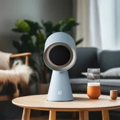 CIARRA Bärbar köksfläkt 3 filter Fristående köksfläkt Blå