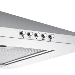 CIARRA Kåpa 90cm A++ 370 m³/h 3 hastigheter Evakuering & återvinning med 2st kolfilter i rostfritt stål