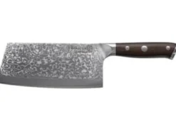 Cleaver Kohersen Elegance Ebony Wood Damascus steel cleaver 16.5 cm