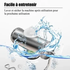 COSTWAY 3L Korvstoppare Köttfärskorvmaskin 3 x rör (Ø 15/19/22 mm) Rostfritt stål