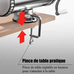 COSTWAY 3L Korvstoppare Köttfärskorvmaskin 3 x rör (Ø 15/19/22 mm) Rostfritt stål