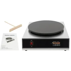 Crepesmaskin, Digital Skärm, Non-stick Yta,Silver