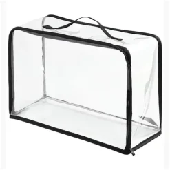 Dammpåse för handväskor PVC genomskinlig handväska skydd förvaringsväska organizer med dragkedja och handtag för garderob resor smink toalettartiklar | CDON