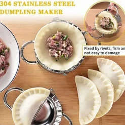 Decoupoir - utstickare Doxila Set med 7 raviolimallar i rostfritt stål för hemmet, köket