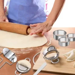 Decoupoir - utstickare Doxila Set med 7 raviolimallar i rostfritt stål för hemmet, köket