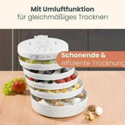 Dehydrator - CLATRONIC - DR 2751 Vit - 5 stapelbara nivåer - 3,5 kg mat - 250 Watt
