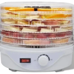 Dehydrator med 6 stapelbara brickor (runda)