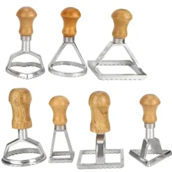 7-delad dumplingformsats - gör-det-själv-kakor, tårtor, bakverk och pasta-stämpelpressmaskin - kökstillbehör