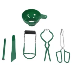 6-delars konserveringskit konserveringstratttång bubbelpopparburknyckellyftare magnetisk locklyftare sylttillverkningsset