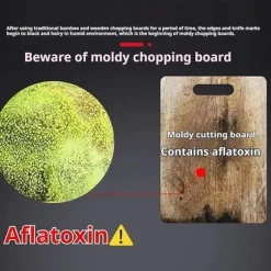 3-delars Set med Dubbelhäftande Skärbräda i Rostfritt Stål, Mögel- och Fukttålig