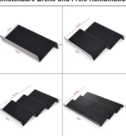 6-Delat Justerbart Kryddställ – Kökshylla för Förvaring av Kryddor & Burkar