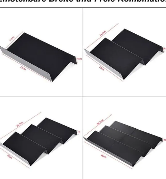 6-Delat Justerbart Kryddställ – Kökshylla för Förvaring av Kryddor & Burkar