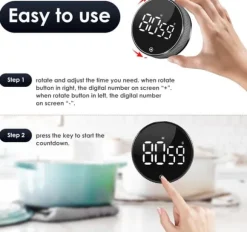 Digital Äggklocka med Stoppur - Kökstimer - LED