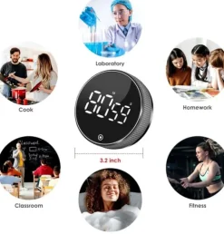 Digital Äggklocka med Stoppur - Kökstimer - LED