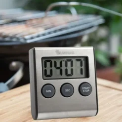 Digital timer - Lantelme - 4178 - Rostfritt stål - Larm - Magnetstöd