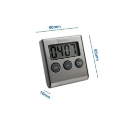 Digital timer - Lantelme - 4178 - Rostfritt stål - Larm - Magnetstöd