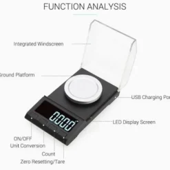 Digitalvåg, finvåg, juvelerarvåg, precisionsvåg, guldvåg 10g/0,001g