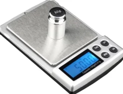 Digitalvåg i fickformat, noggrannhet på 0,01g, maxvikt 100g