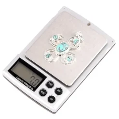 Digitalvåg i fickformat, upp till 1000 gram, bakgrundsbelyst