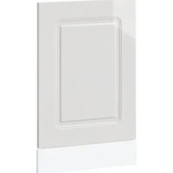 Diskmaskinspanel högglans vit 45x1,5x67 cm konstruerat trä