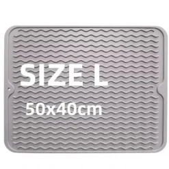 Diskställsmatta, Värmebeständig, Halkfri Design,Gary 50x40cm, Storlek M eller L-b