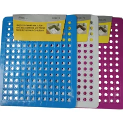 Diskunderlägg PVC fyrkant mix