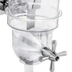 Dispenser dispenser för godisrisflingor, transparent, trippel, 10,5 l