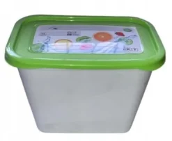 Djup plastmatbehållare 1L Minne