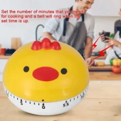 Djurformad kökstimer - gul kyckling