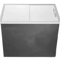 Drop-in Iskylare 27x18x21 tum, rostfritt stål med lock, hållbar design, perfekt för kylning av drycker, idealisk för fester och uteplatser