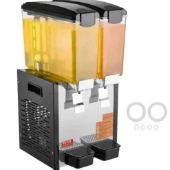 Dryckesdispenser, 20 L, 33x40,5x69 cm, rostfritt stål