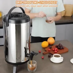 Dryckesdispenser, 24x47,5 cm, rostfritt stål, isolerad