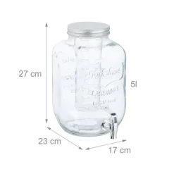 Dryckesdispenser, 31x20x25 cm, Transparent